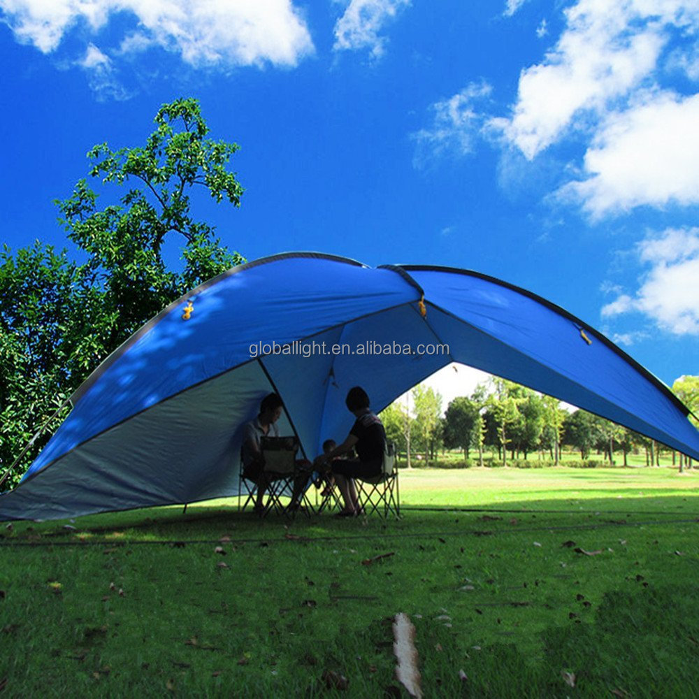 Beach Canopy Tent Large Triangular Sun Camping Party Garden Pergola