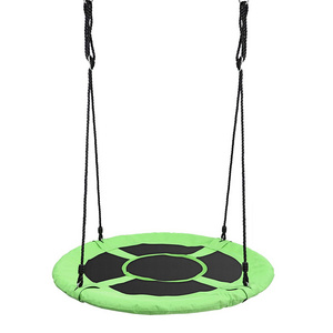 Outdoor 40 inch Kids Saucer Tree Swing Large  Chidren Round Rope Swing Installed  Big Flying Saucer Platform Swing