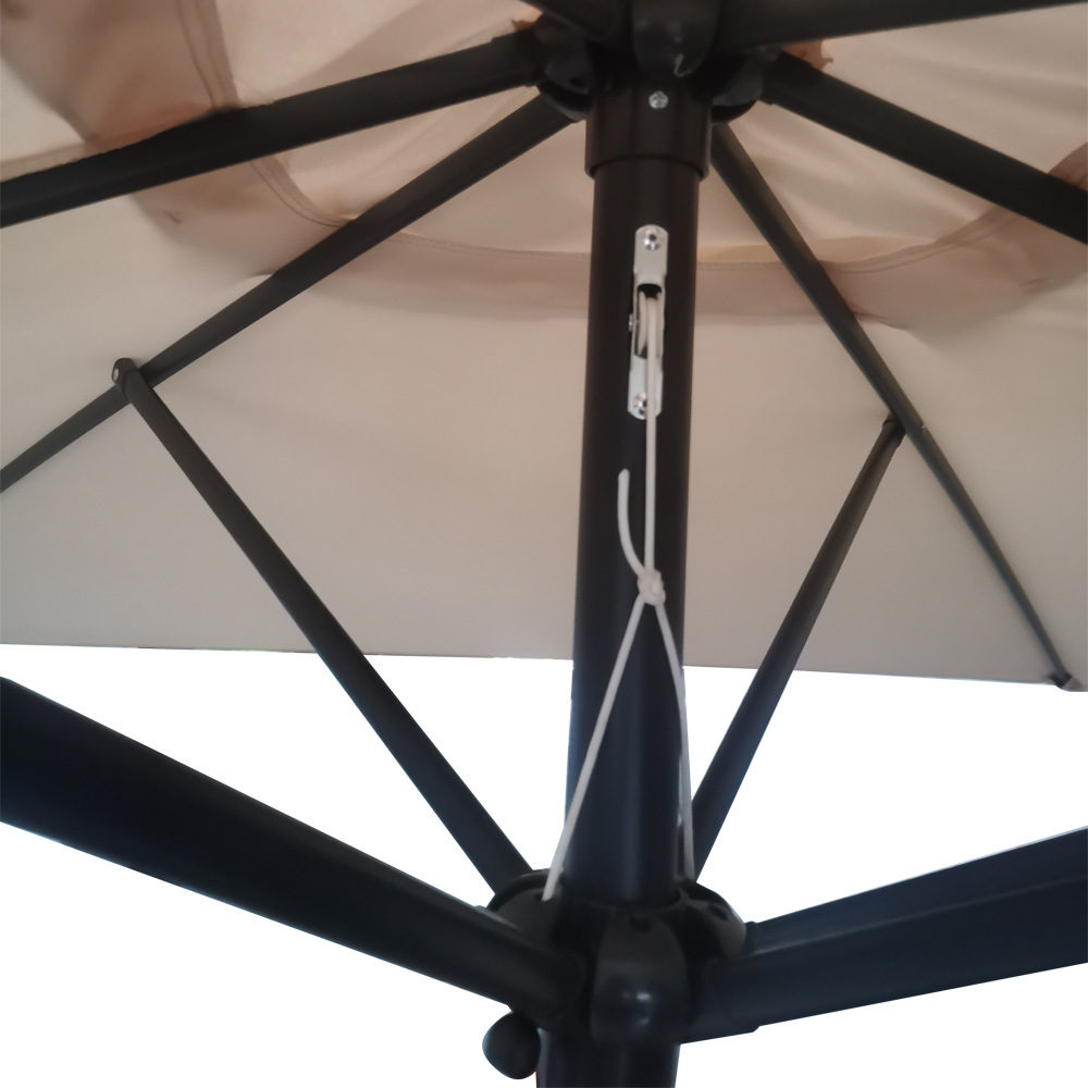 Patio Rectangular Market Table Umbrella with Push Button Tilt and Crank for Outdoor,Garden, Lawn, Deck, Backyard & Pool