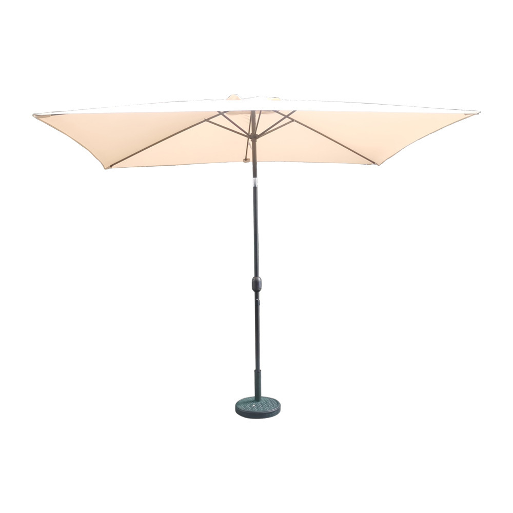 Patio Rectangular Market Table Umbrella with Push Button Tilt and Crank for Outdoor,Garden, Lawn, Deck, Backyard & Pool