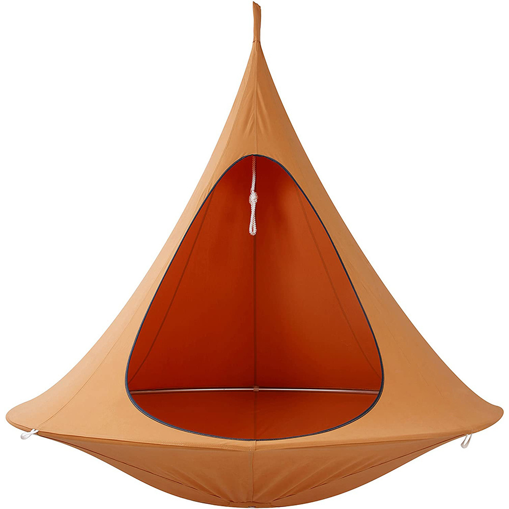 Hanging Oval Egg Taper Shaped Hammock Chair Hanging Rope Swing