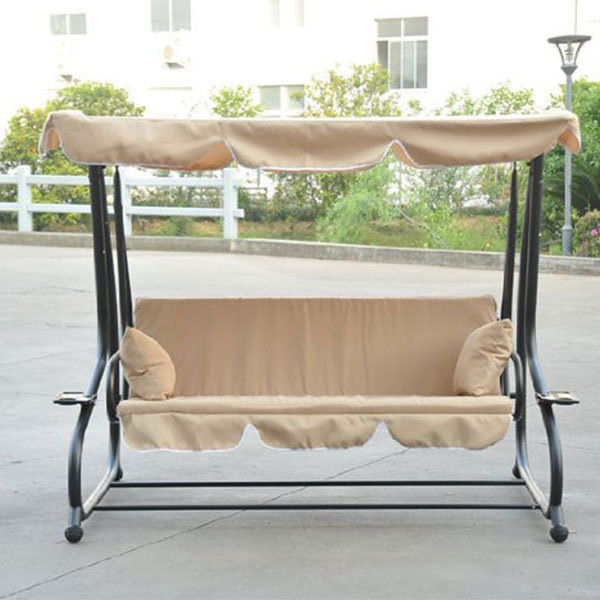 Outdoor Sand Covered Porch Garden Swing Bed