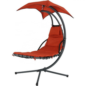 Swimming Pool 4 Feet Dream Steel Hammock Chair Hanging Chaise Lounger Chair with Canopy