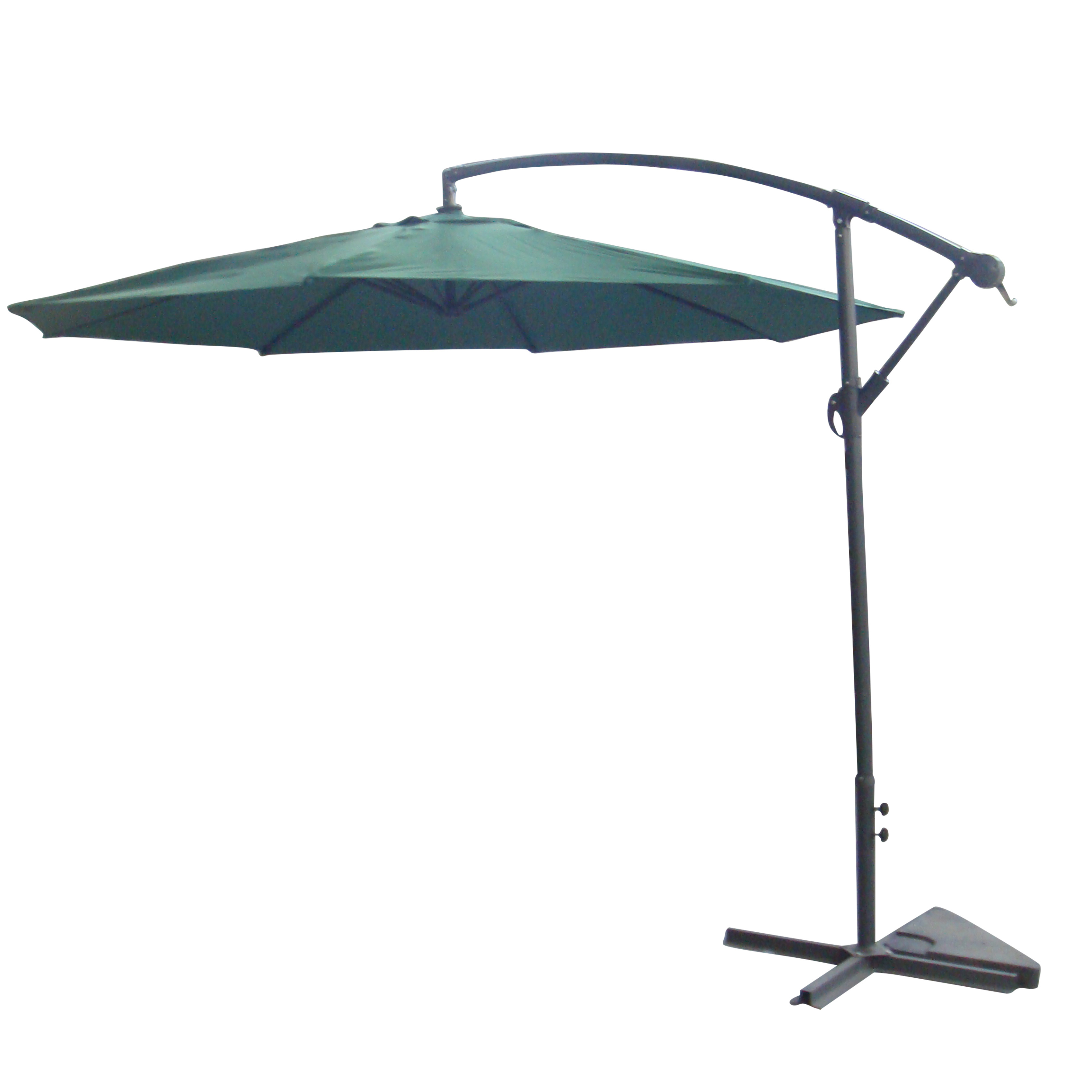 Wine Red 3M Garden Banana Parasol Sun Shade Patio Hanging Umbrella Cantilever