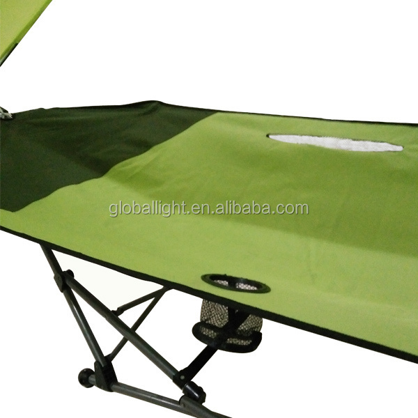 Outdoor Durable Portable Oxford Green Folding Hammock with Canopy