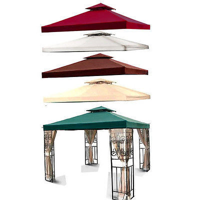 Canopy Replacement Top 10x10' Patio Pavilion Gazebo Sunshade Polyester Cover