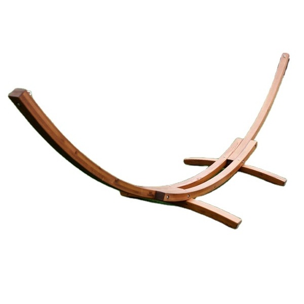 Deluxe Wood Arc Hammock Stand including Teak Finish