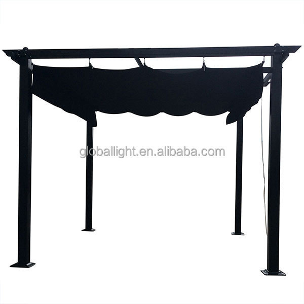 3x3m Outdoor Square Easily Assembled Metal Pergola Gazebo