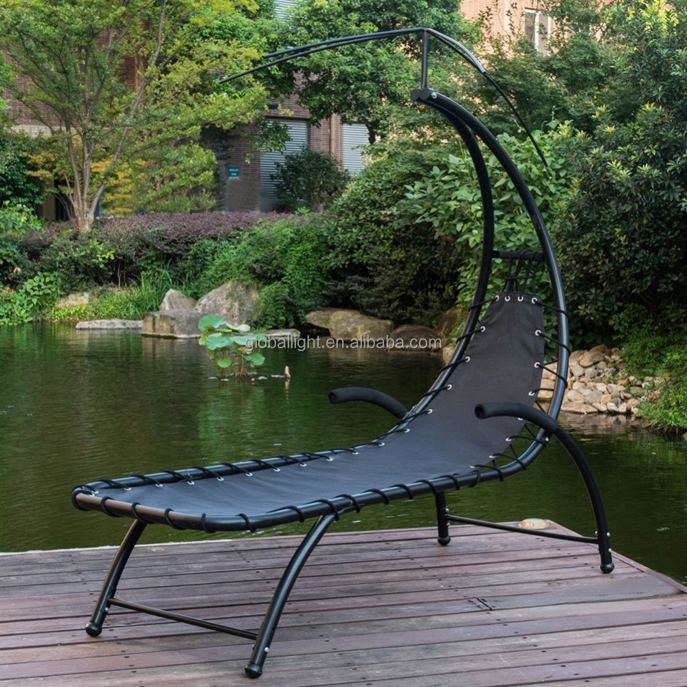 Garden Dream Chaise Lounger Chair with Sun Shade Canopy