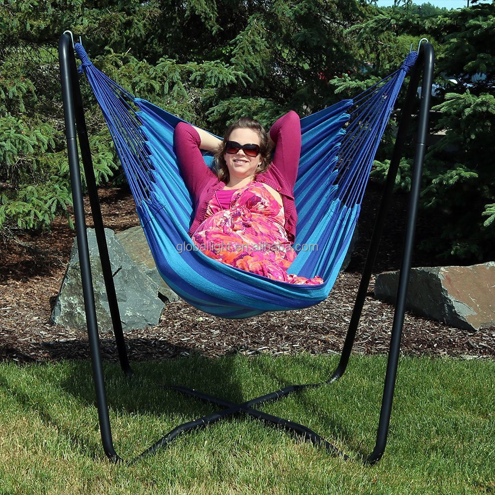 Sunset Double Cotton Fabric Hammock with Carry Bag without Stand