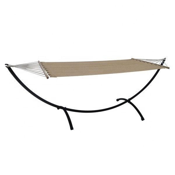 Outdoor Patio Single Metal Hammock Stand with Hammock, Hammock Combo