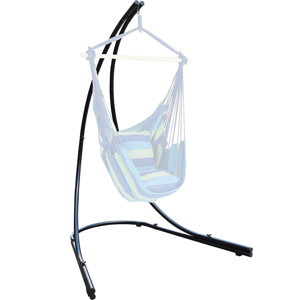 Hammock Chair Stand for Hanging Chairs, Swings, Loungers, 330 Pound Capacity, Perfect for Indoor/Outdoor Patio, Deck, Yard