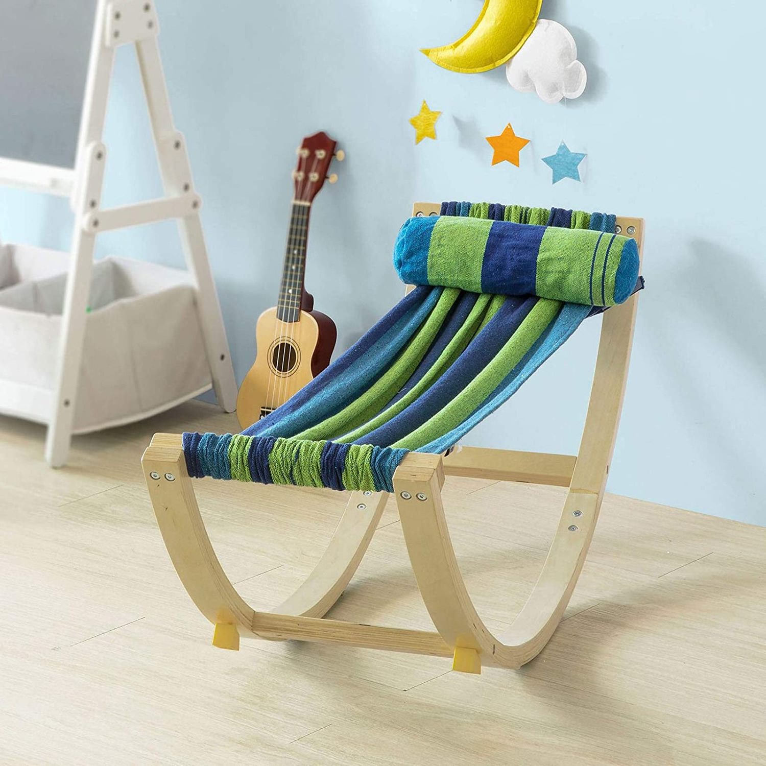 Children's Hammock with Safety Stopper Baby Hammock Swing for Children Approx. 120 x 46 x 36 cm