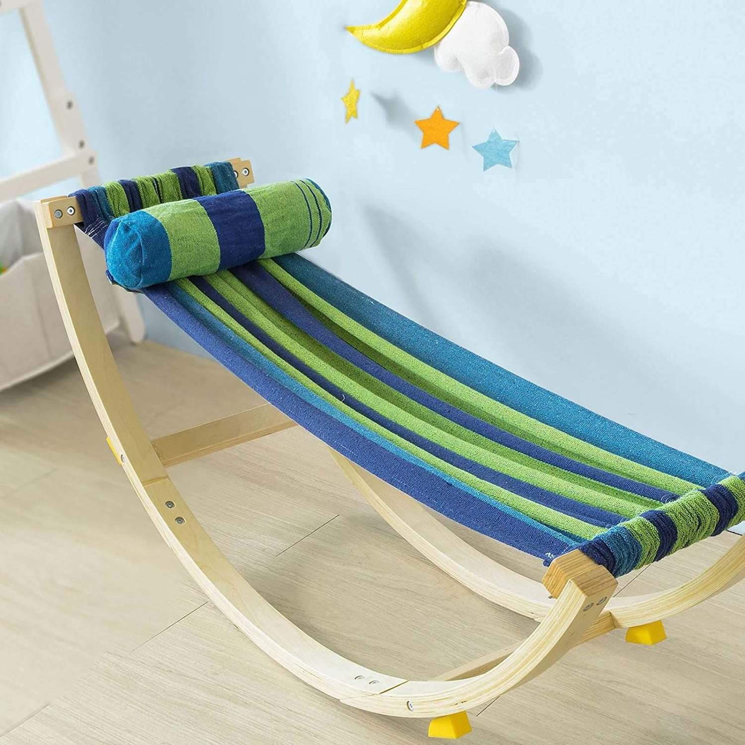 Children's Hammock with Safety Stopper Baby Hammock Swing for Children Approx. 120 x 46 x 36 cm