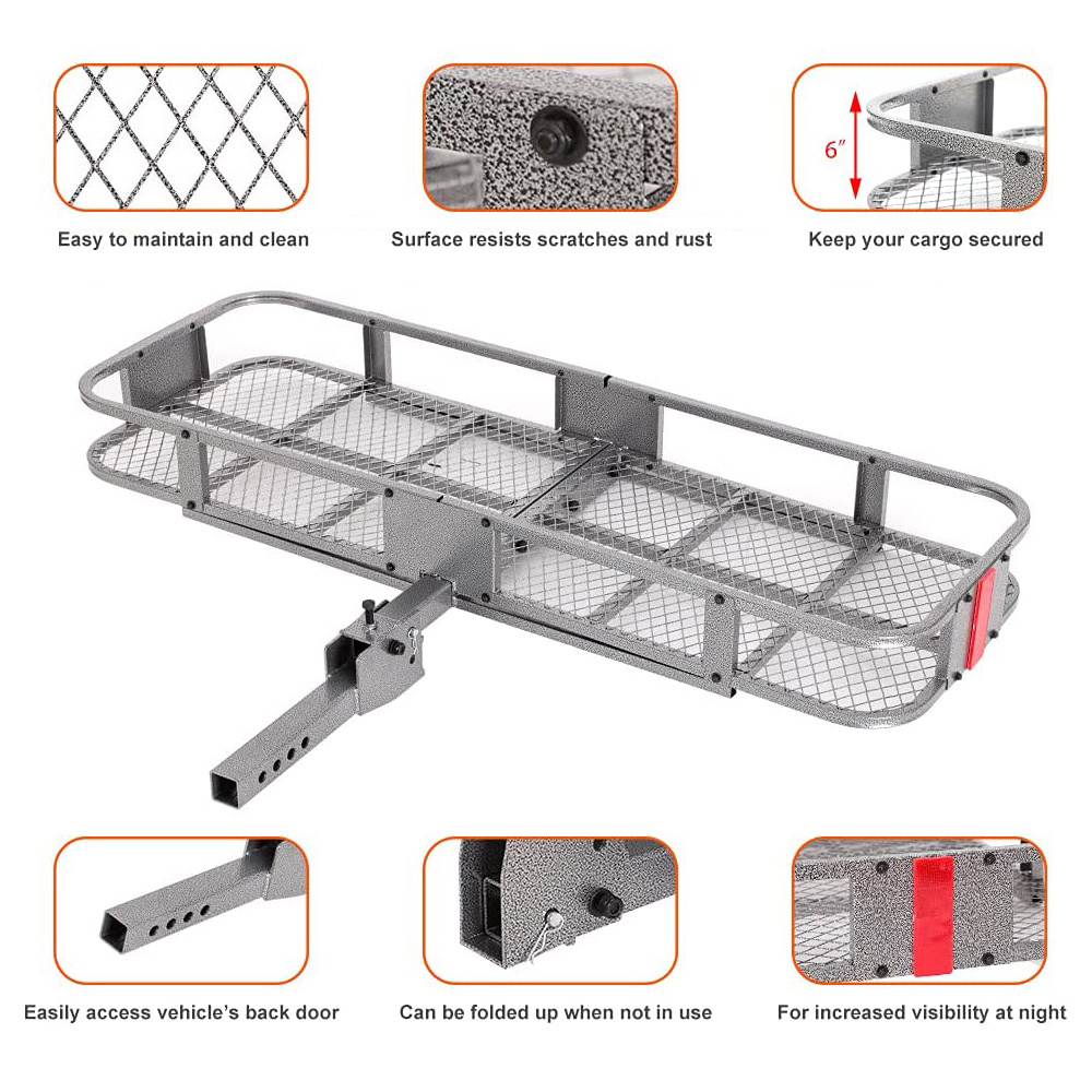 Basket Trailer Hitch Cargo Carrier 60