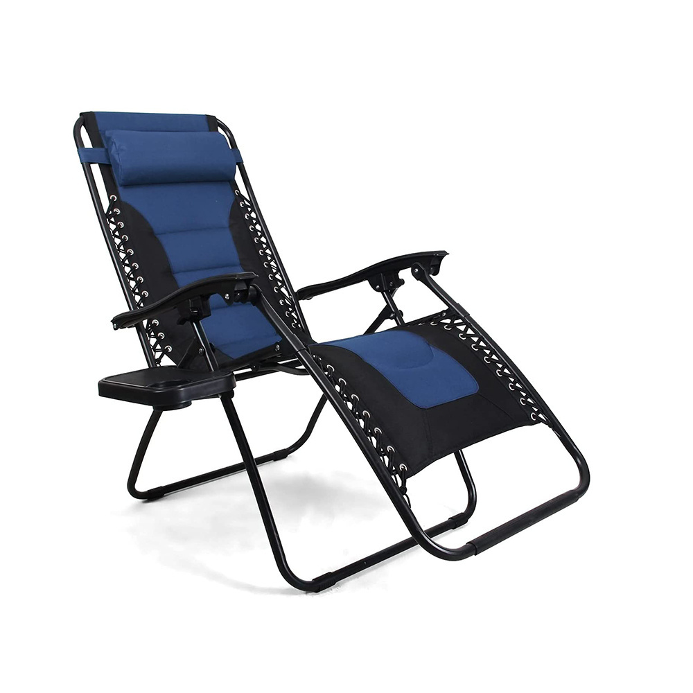 Padded Zero Gravity Lawn Chair Anti Gravity Lounge Chair Adjustable Recliner