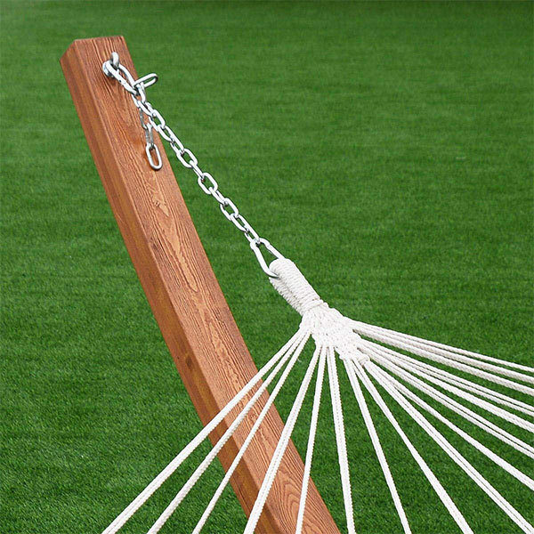 New Garden Outdoor Patio Hammock Wooden Hammock With Wood Stand Standing Frame