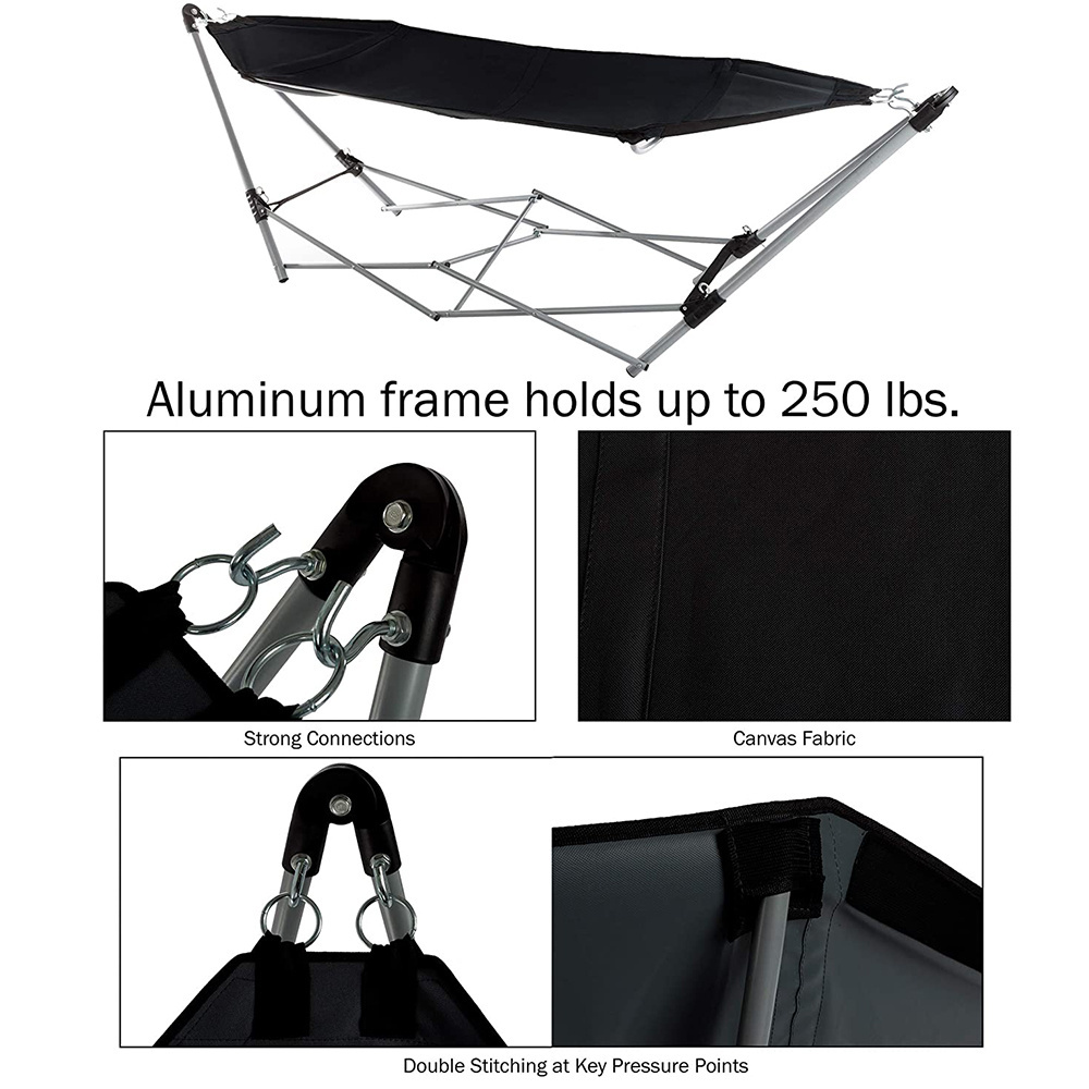 Portable Hammock Chair With Folding Stand, Hammock Chair Free Standing