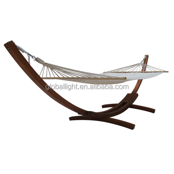 Patio Garden Assembled Durable Wooden Beach Hammock Stand