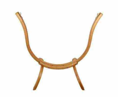 Wooden Hammock Chair Stand With Hanging Chair Up To 150KGS