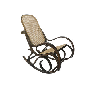 Rocking Chair Wooden Swinging Chair / TV Chair Solid Wood , With Rattan Seat