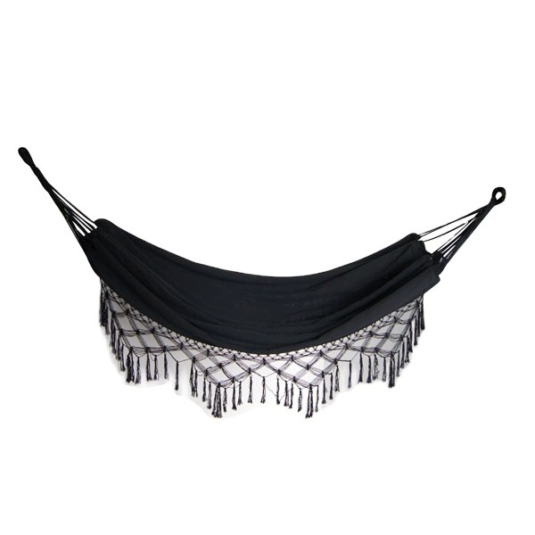 Soft Brazilian Double Hammock With Tassels 2 Person Portable Hammocks