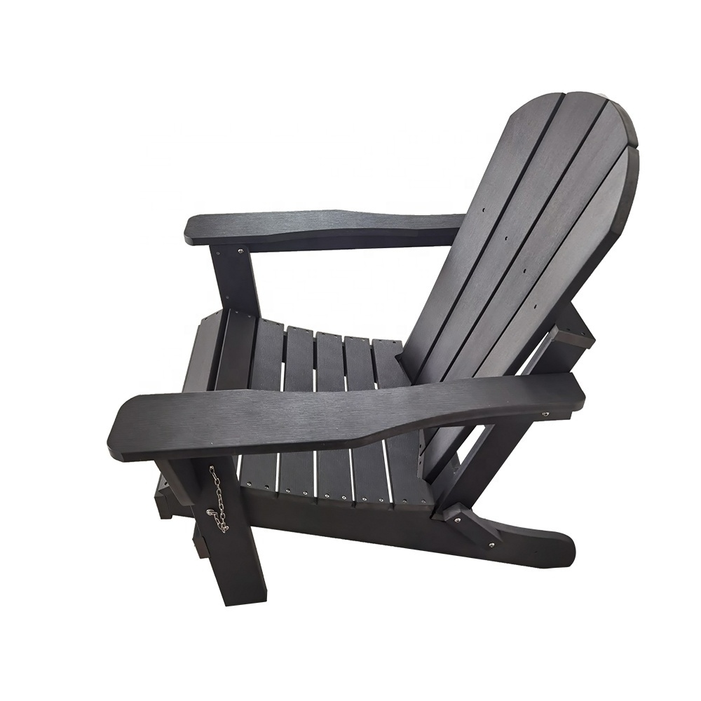 2023 Hot Sale All Weather Outdoor Patio Furniture Garden Chair Plastic Wood Adirondack Chair For Leisure With High Quality