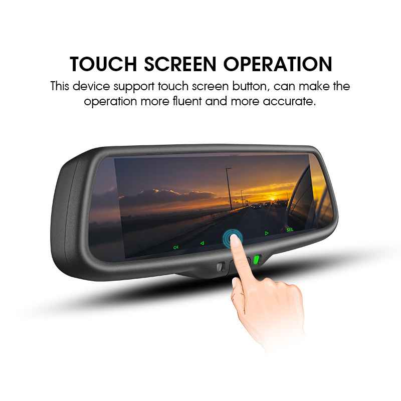 Plastic Rear View Mirror Car Tv Made In China