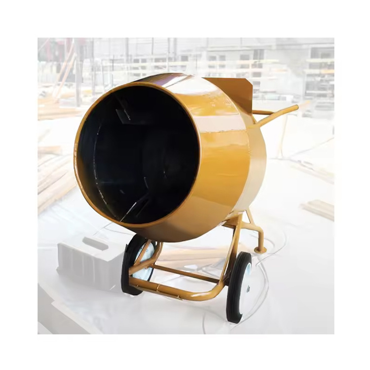 Engine Power Portable Concrete Mixer Machine Cement Mixer Bucket Double Pillow Bearing