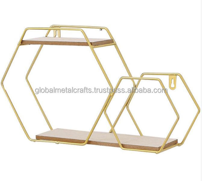 Wooden Hexagon Shelves, Honeycomb Shelves for Displaying Wall Decorations for Bedrooms, Living Room Decorative Home Accessories