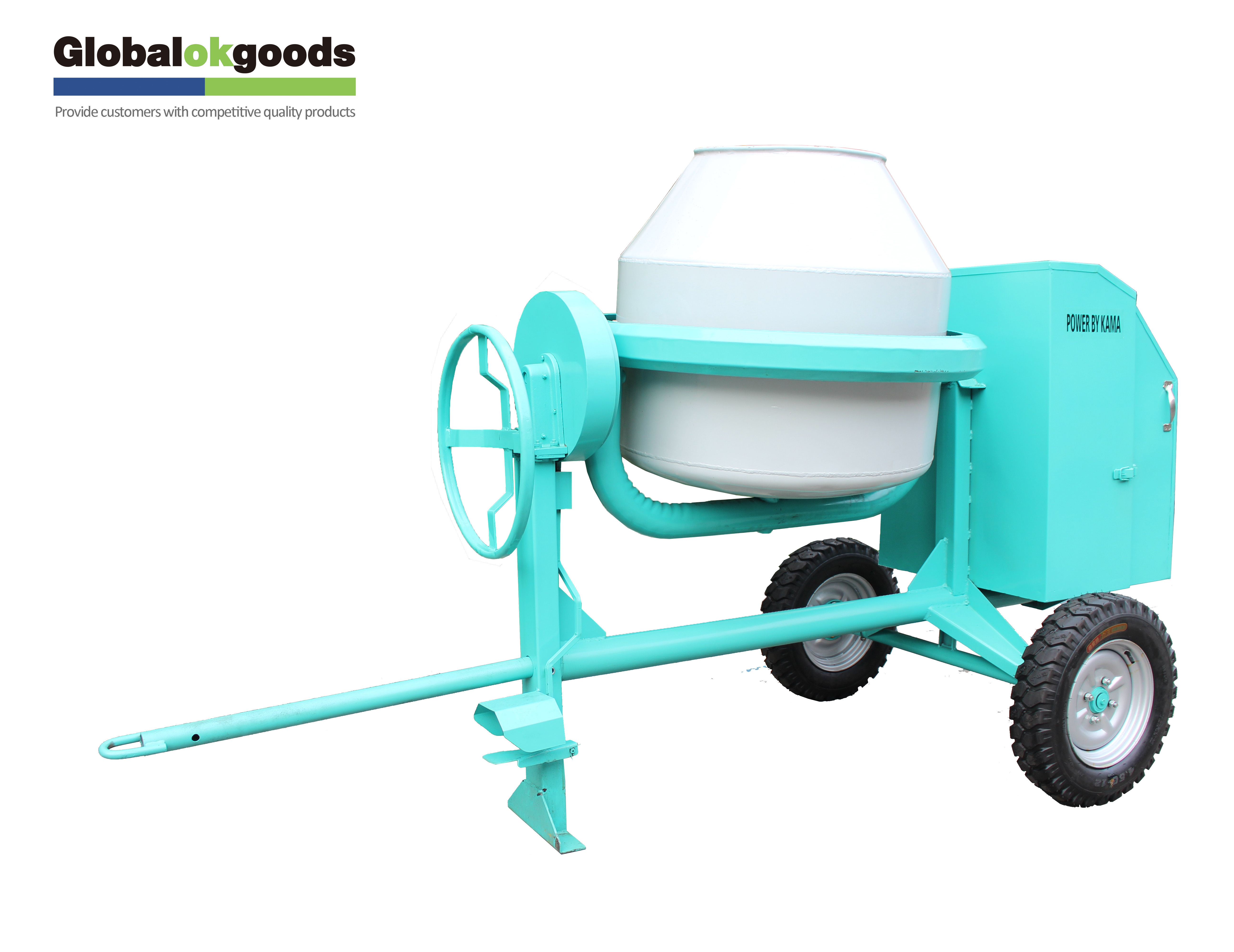 400L Mini concrete mixer great motor power two wheels four wheels good price