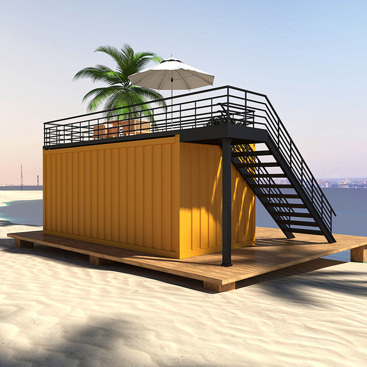 2023 Ready Made Prefab Projects Container Coffee Shop Store 40ft Prefabricated House Building Design