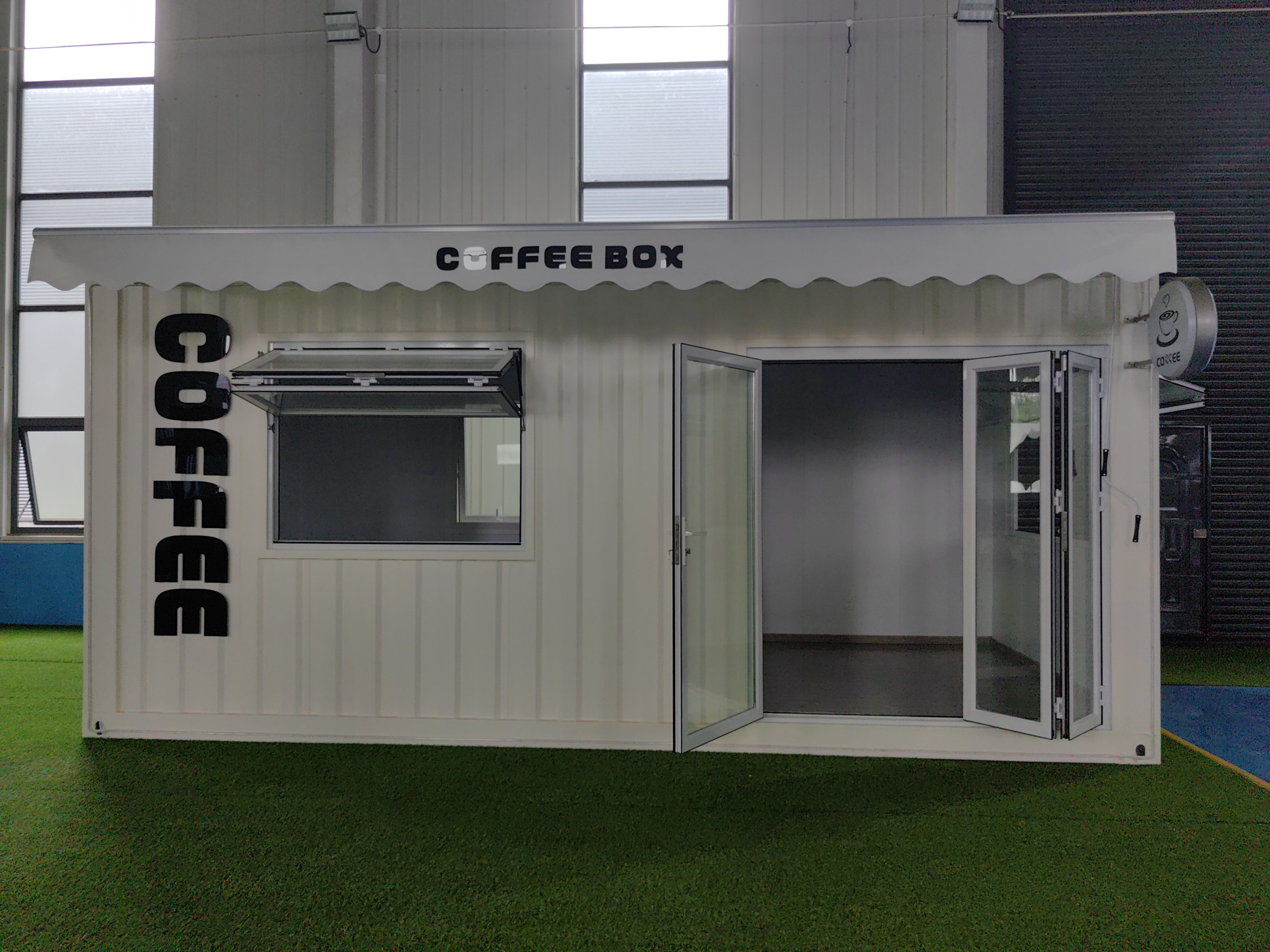 Modern Prefab House Steel Buildings Mobile Coffee Bar Pop Up Shipping Container Restaurant pop up house kitchen design