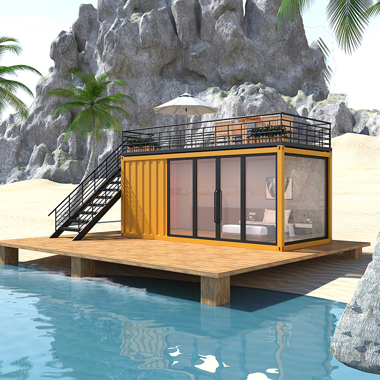 2023 Ready Made Prefab Projects Container Coffee Shop Store 40ft Prefabricated House Building Design