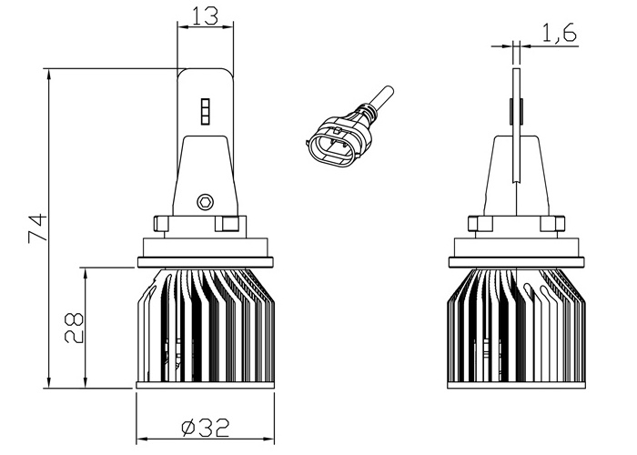 led headlight bulb h11 H8 6000LM LED XENON White fan cooling motorcycle led light 12v h11 led fog lights