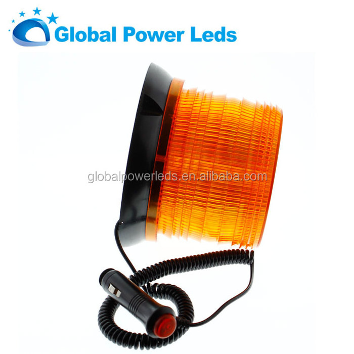 high power yellow flashing Led Beacon light led strobe amber 12v 10-30v 24v Led Rotating warning Light