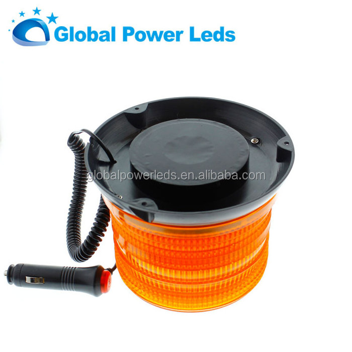 high power yellow flashing Led Beacon light led strobe amber 12v 10-30v 24v Led Rotating warning Light