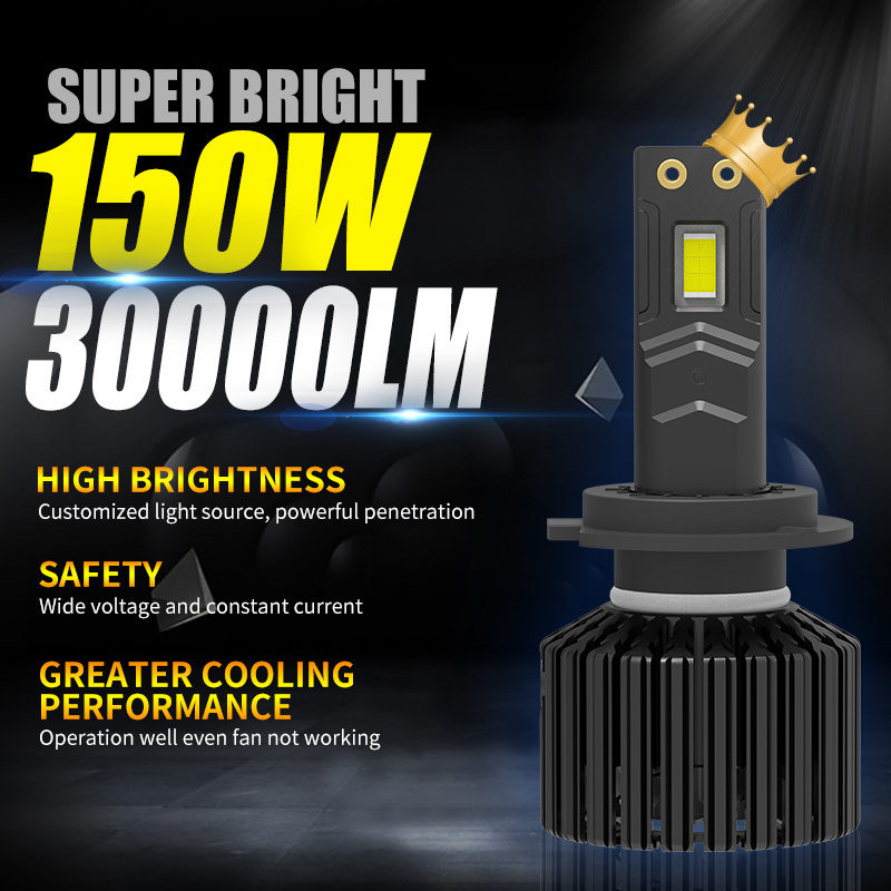 9005 led 75W headlight 30000lm HB3 c332 super bright Led auto light original factory 150W car headlight  h4 led