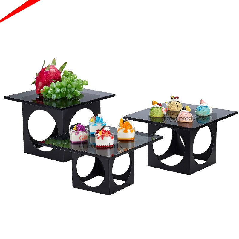 wedding decor buffet riser restaurant banquet tabletop decor round food display buffet stand fruit display stand