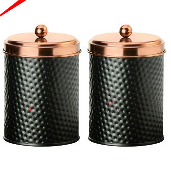 luxury design glass canister with metal designer butterfly lid decorative jars for kitchen home decor