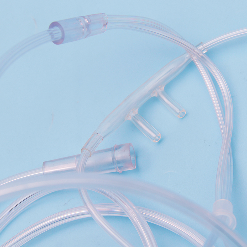 Disposable Soft Medical Nasal Cannula Oxygen Tube With Standard Prongs And Tube