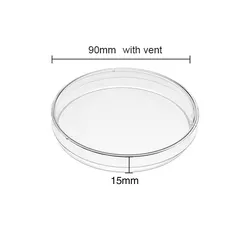 Processing 60mm 90mm Glass Bottom Cell Culture Quartz Square Cylinder Petri Dish