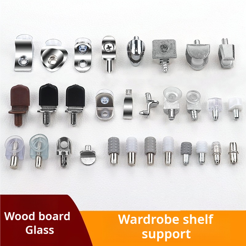 Thickened Glass Laminated Plate Wardrobe Furniture Shelf support  Pins for Wine Cabinet Connectors Supports Accessories