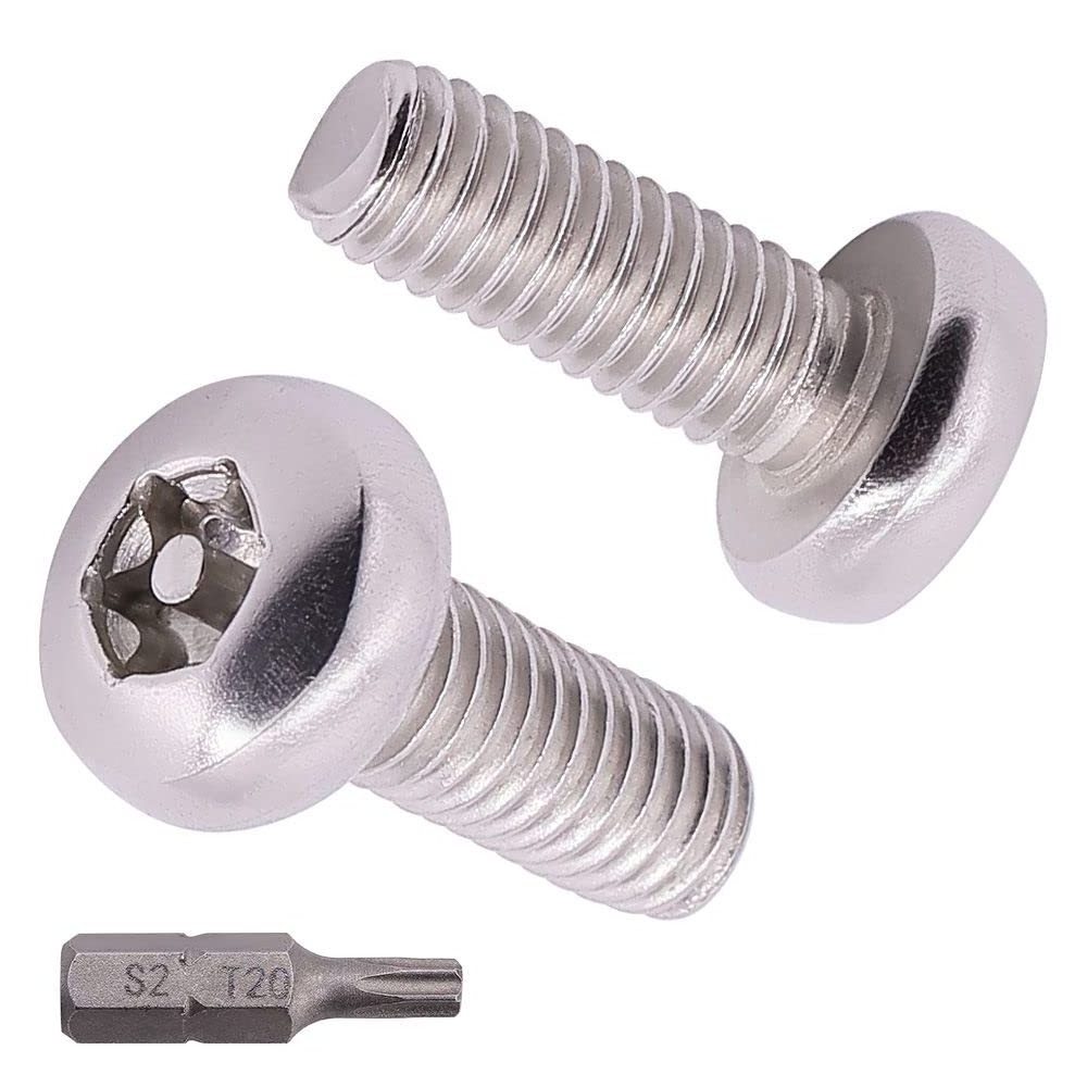 304 Stainless Steel GB2672 Full Thread Tamper Resistant Screw Pan Head Torx Security Machine Screws Bolts