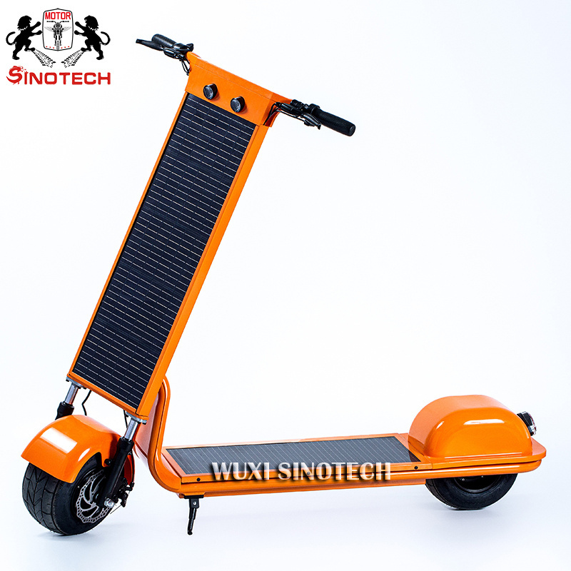 Solar Electric Scooter 350W 36V 12.5A E Scooter  2 Wheel Solar Electric Scooter for Adults