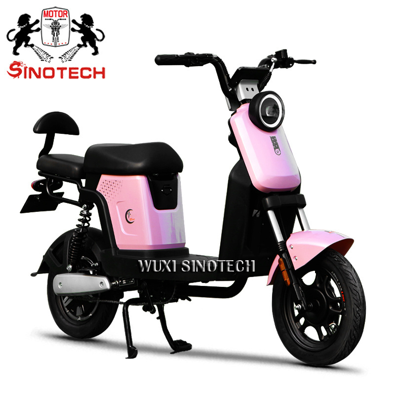 350w 500w low price electric bike scooter moped for adult teenager family use With pedals Disc Brake