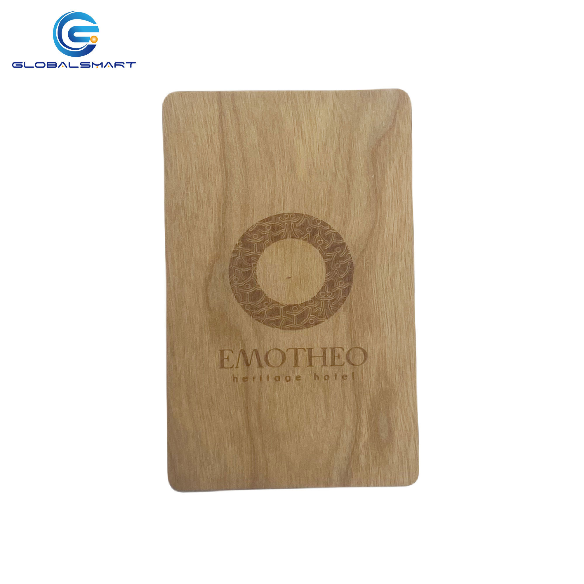 13.56Mhz Eco friendly Bamboo Wooden RFID Hotel Key Card with NFC RFID chips