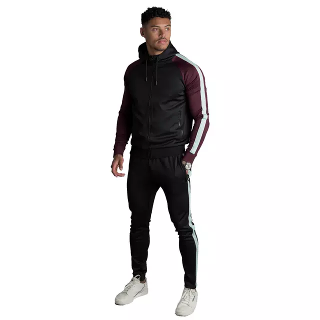 Men's Fleece Jacket and Joggers Pants Sweat Track Suit / Plain Sweat Suits Men Jogger custom