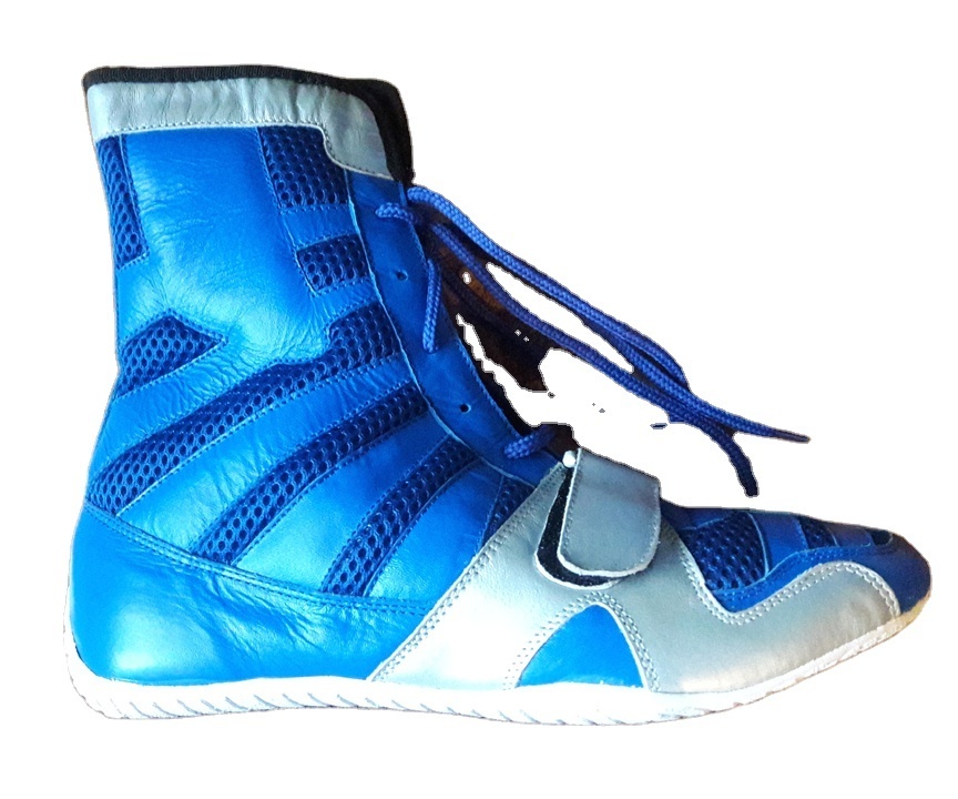 Custom Made Boxing Shoes Blue Color