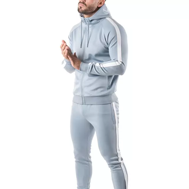 High Quality Custom Design Men Tracksuit Pink / Top Design Men Sweatsuit Fashion design tracksuit sweat suit Manufacturer